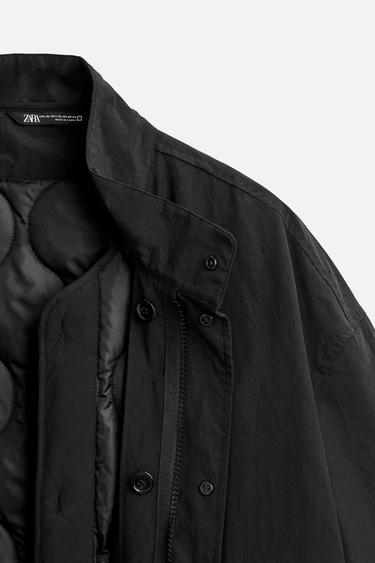 TRENCH TECHNIQUE 2 EN 1 - Noir de Zara - Image 10