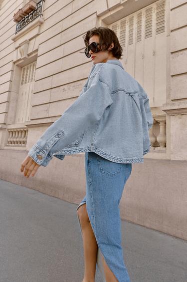 BLOUSON EN DENIM Z1975 - Bleu clair de Zara - Image 6