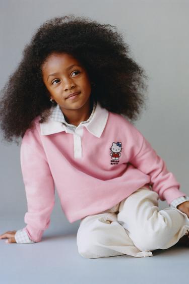 SUDADER POLO HELLO KITTY © SANRIO - Rosa lavado de Zara