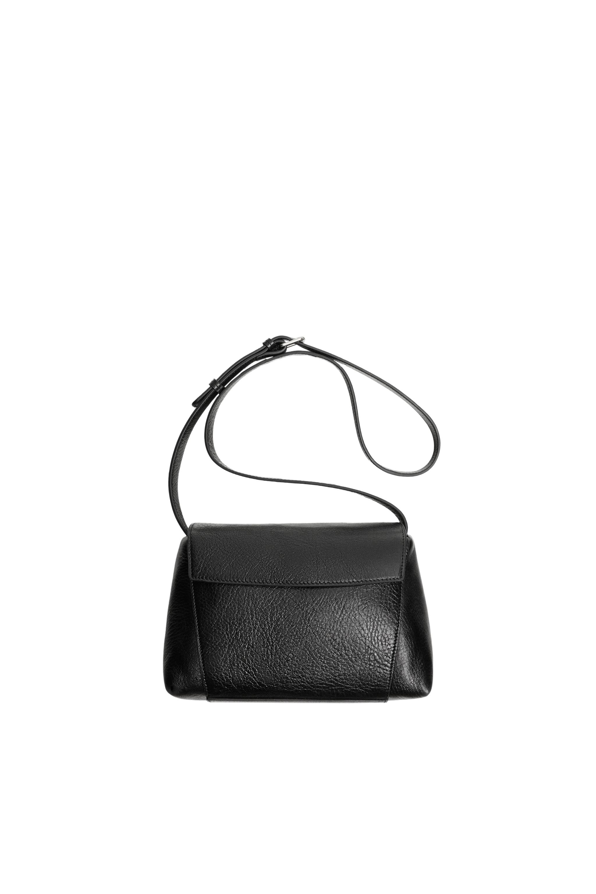 LEATHER CROSSBODY BAG M LIMITED EDITION - Black | ZARA Canada
