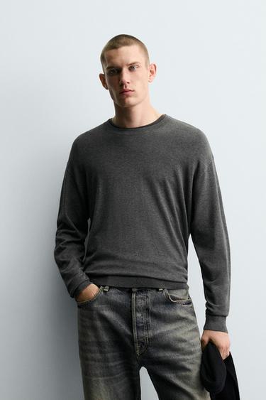 JERSEY MEZCLA VISCOSA - Gris vigoré de Zara