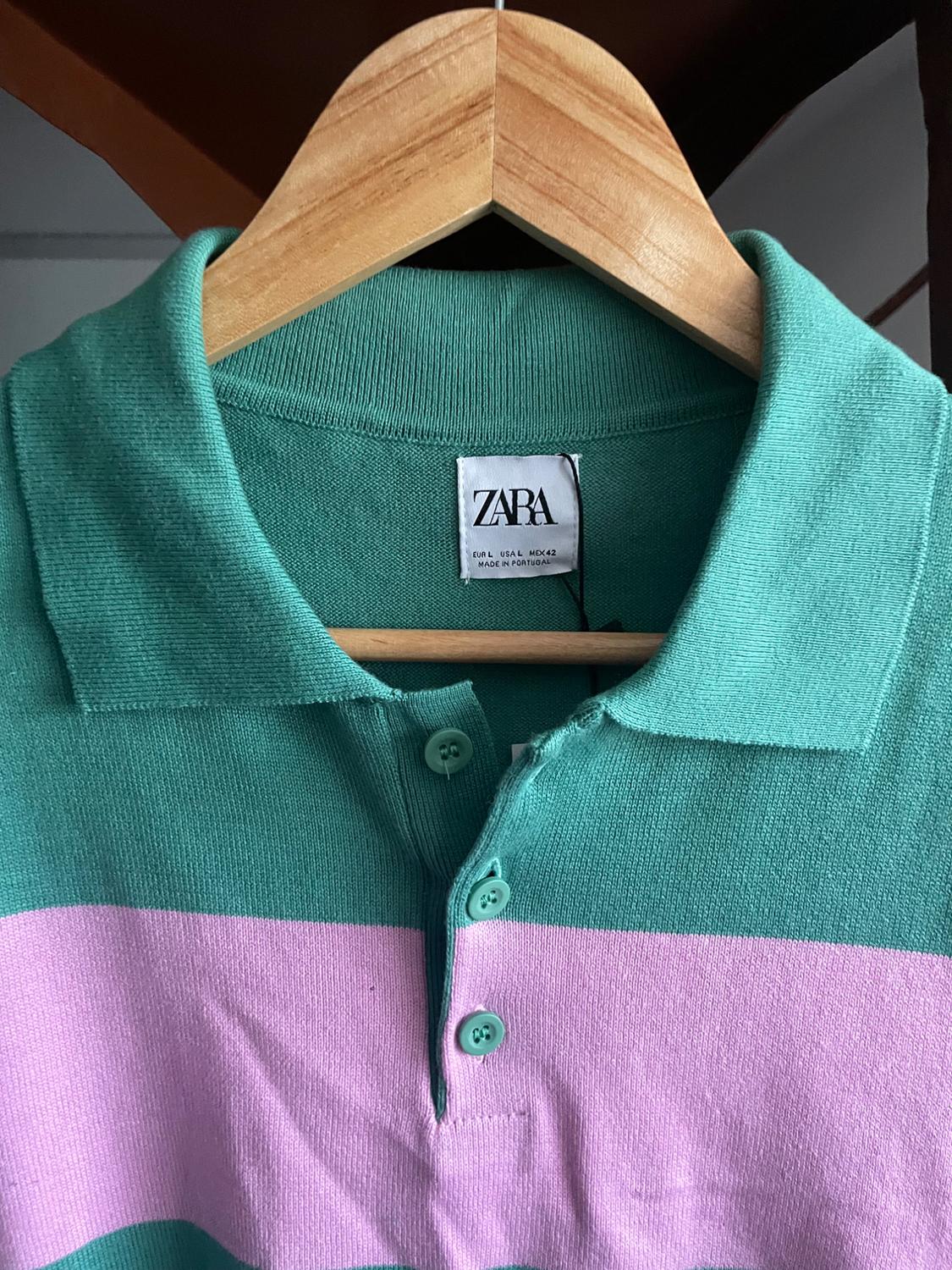 STRIPED POLO SWEATER - Image 4