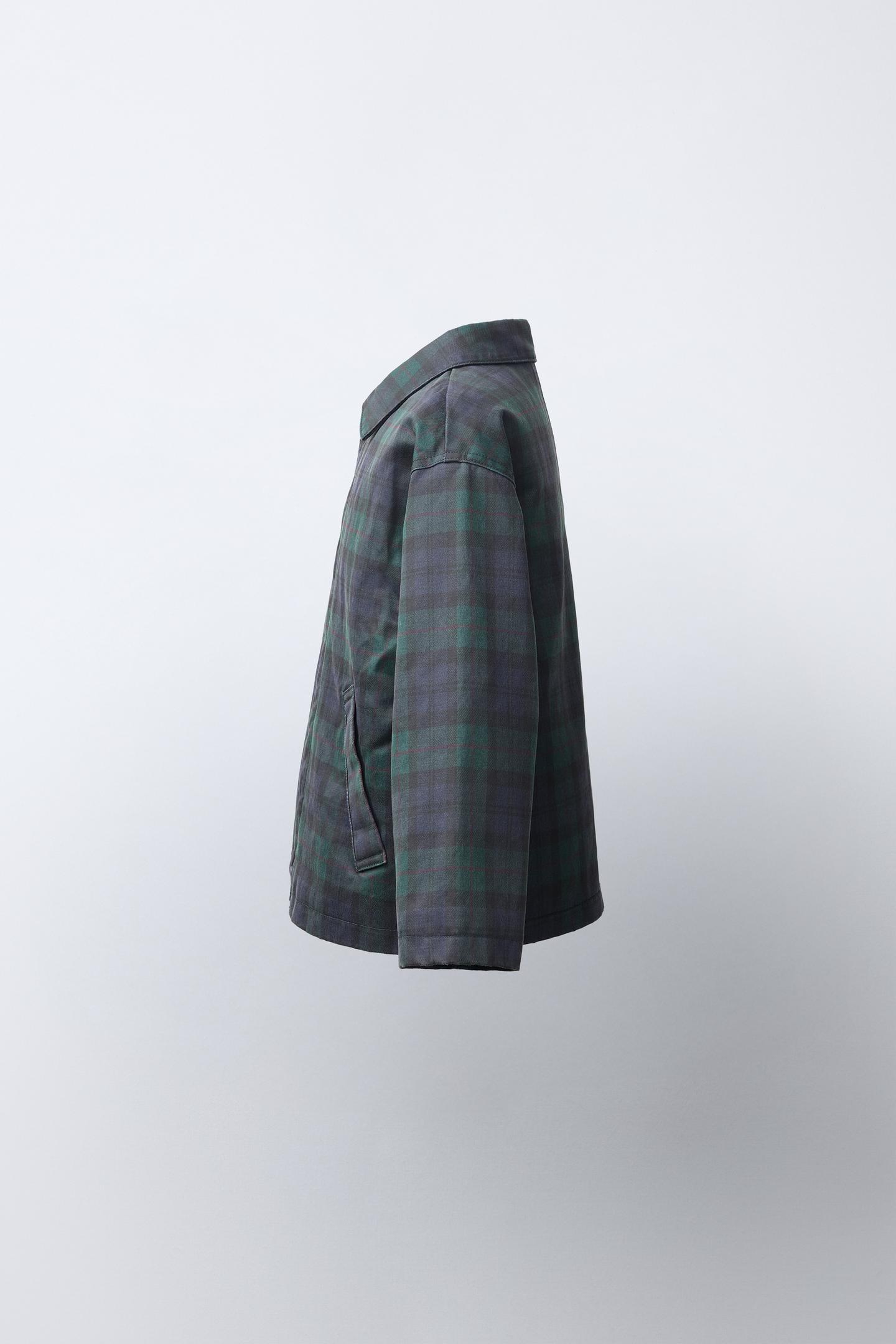 Детская куртка Zara Plaid Print Waxed, цвет: Зелёный — фото 3