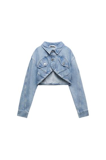 CROP DENIM JACKET