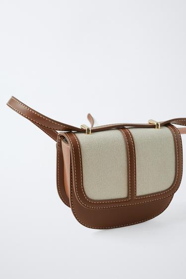 MINI SAC BANDOULIÈRE - Blanc écru de Zara - Image 2