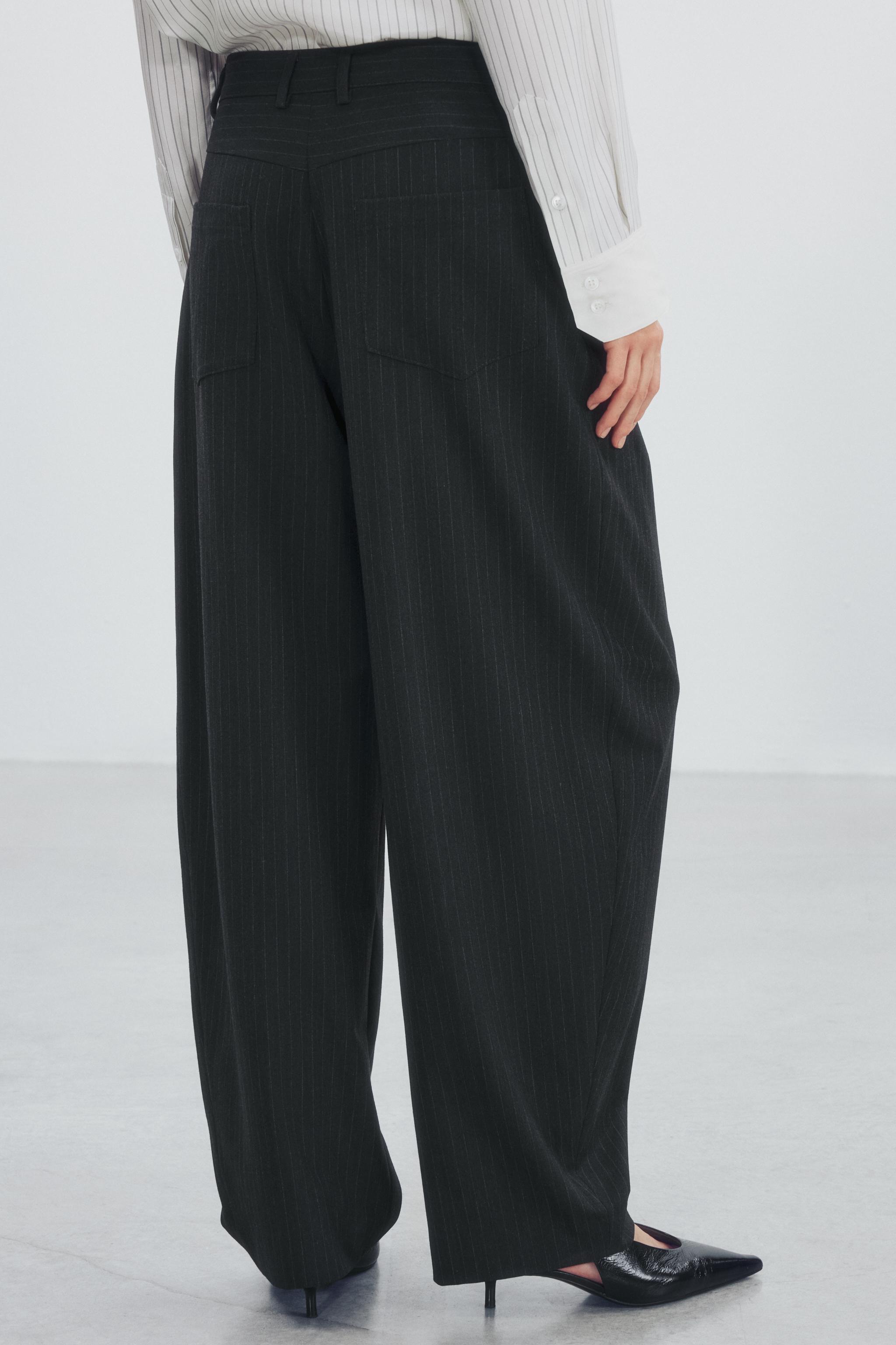 PANTALON BARREL RAYURES ZW COLLECTION