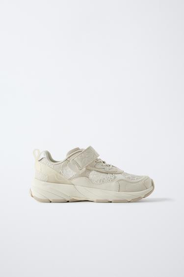 FLORAL SNEAKERS - White by Zara - Image 0