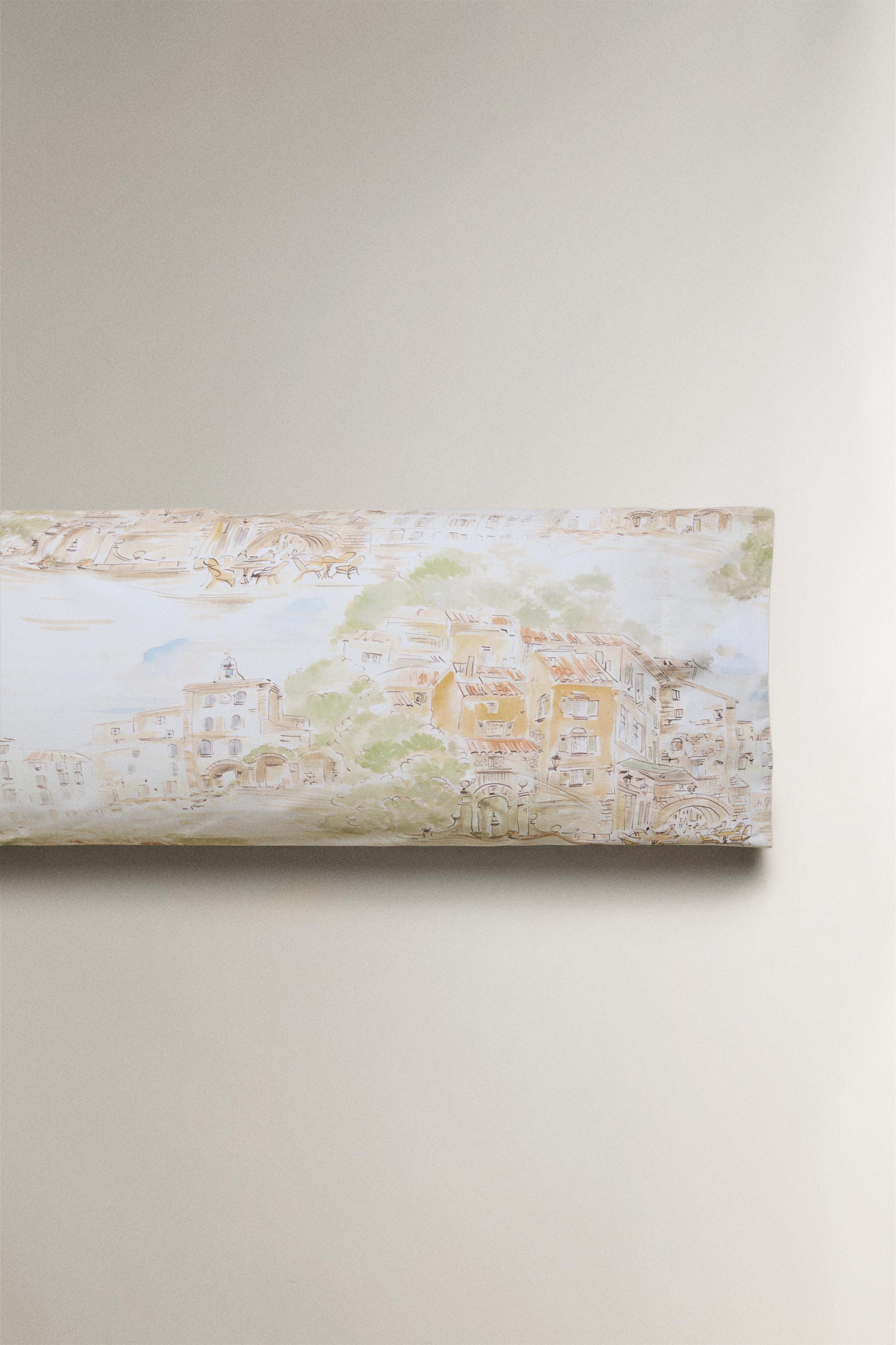 TAIE D’OREILLER COTON PAYSAGE
