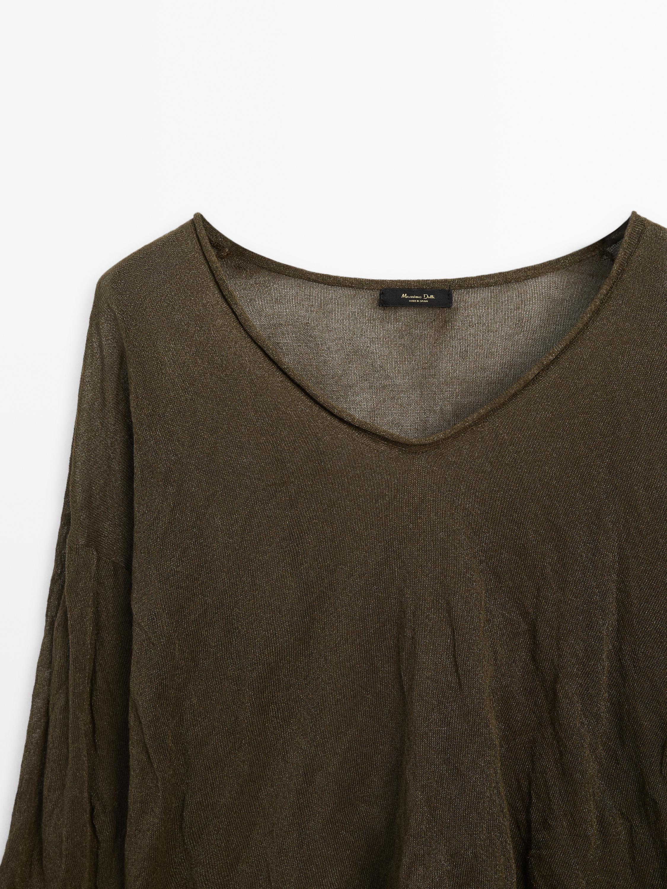 Pull en maille effet froissé