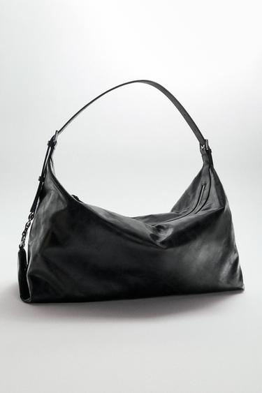 BOLSO DE HOMBRO DETALLE LATERAL - Negro de Zara