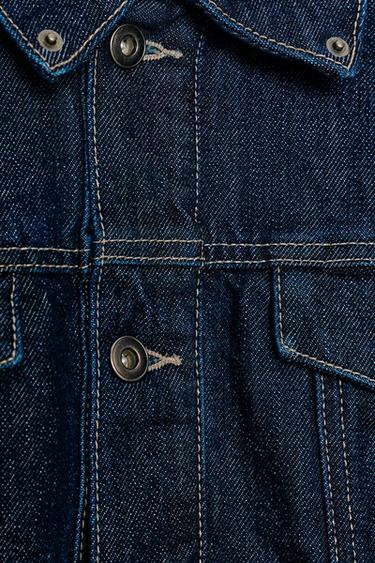 BLOUSON EFFET DENIM CUIR - Indigo foncé de Zara - Image 5