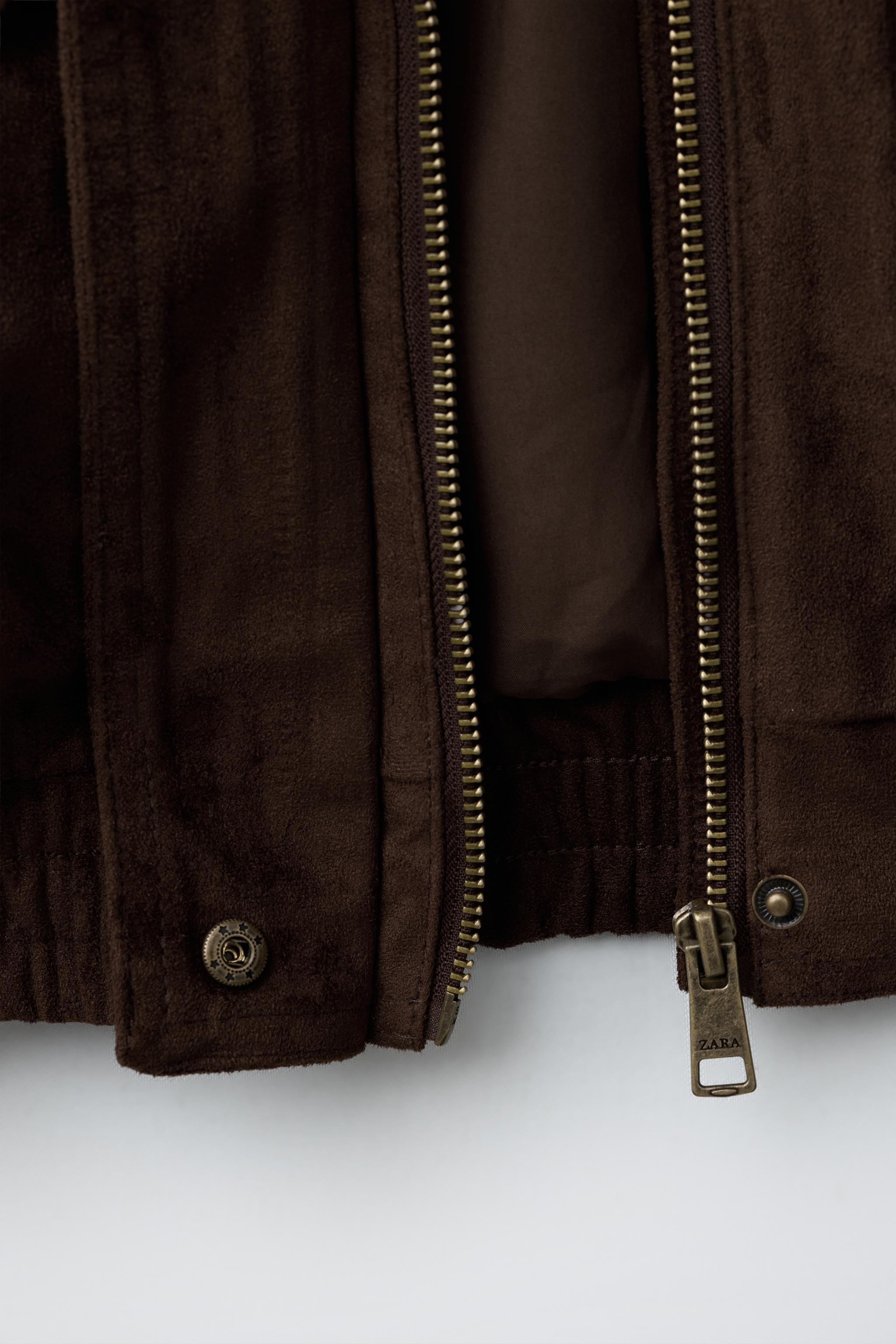 BLOUSON BOMBER EFFET DAIM