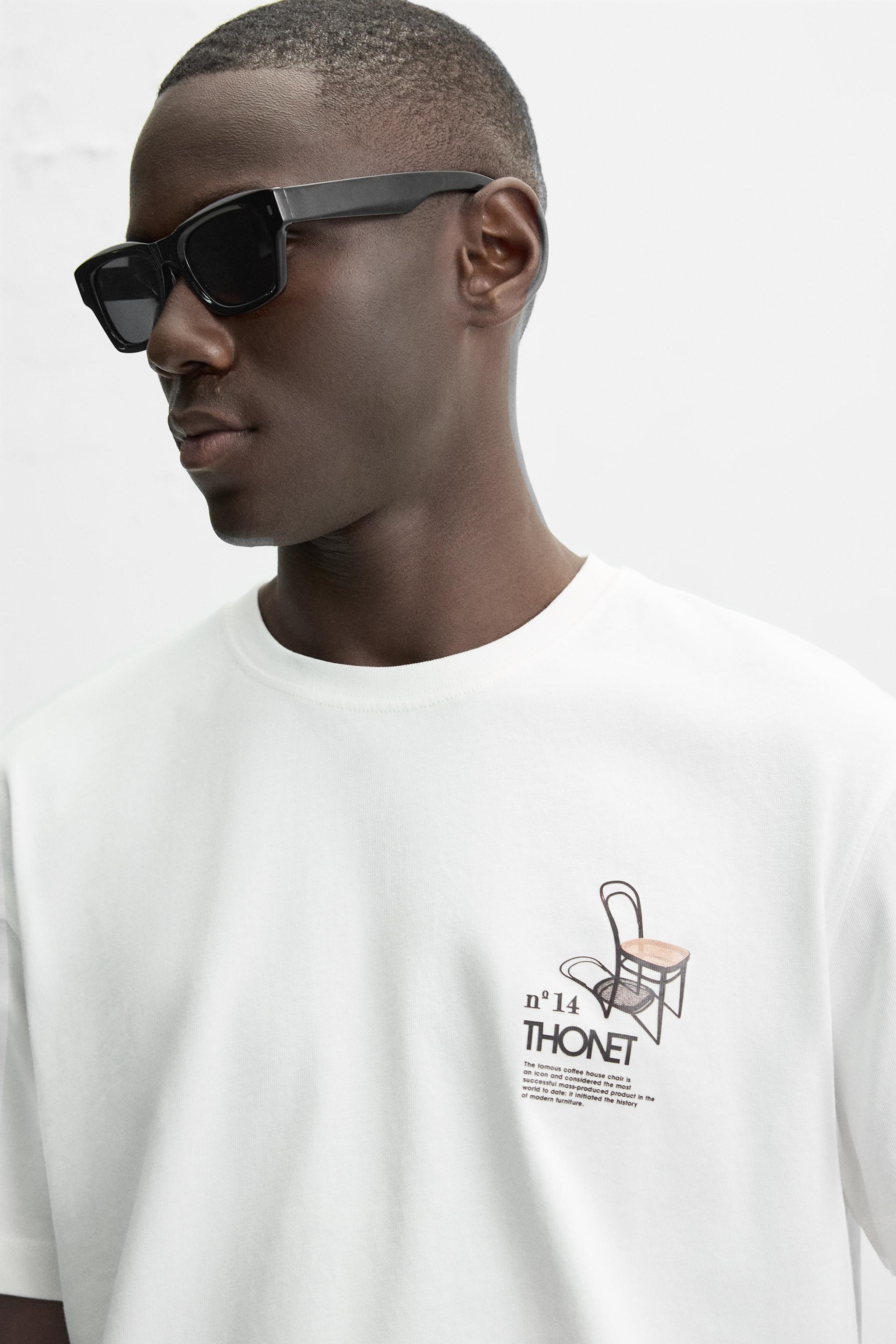 THONET GRAPHIC T-SHIRT - Oyster-white | ZARA Spain