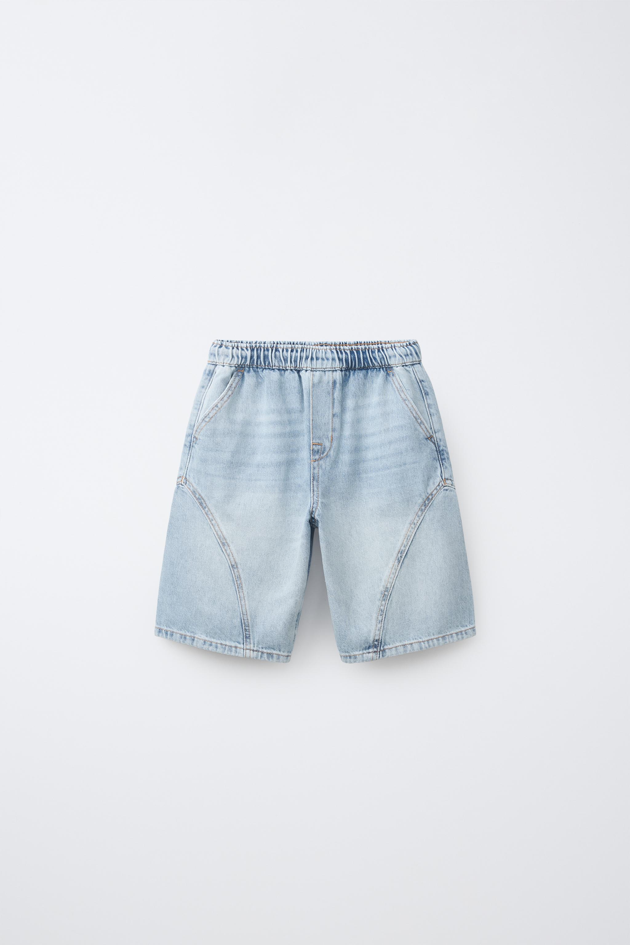 BARREL DENIM SHORTS