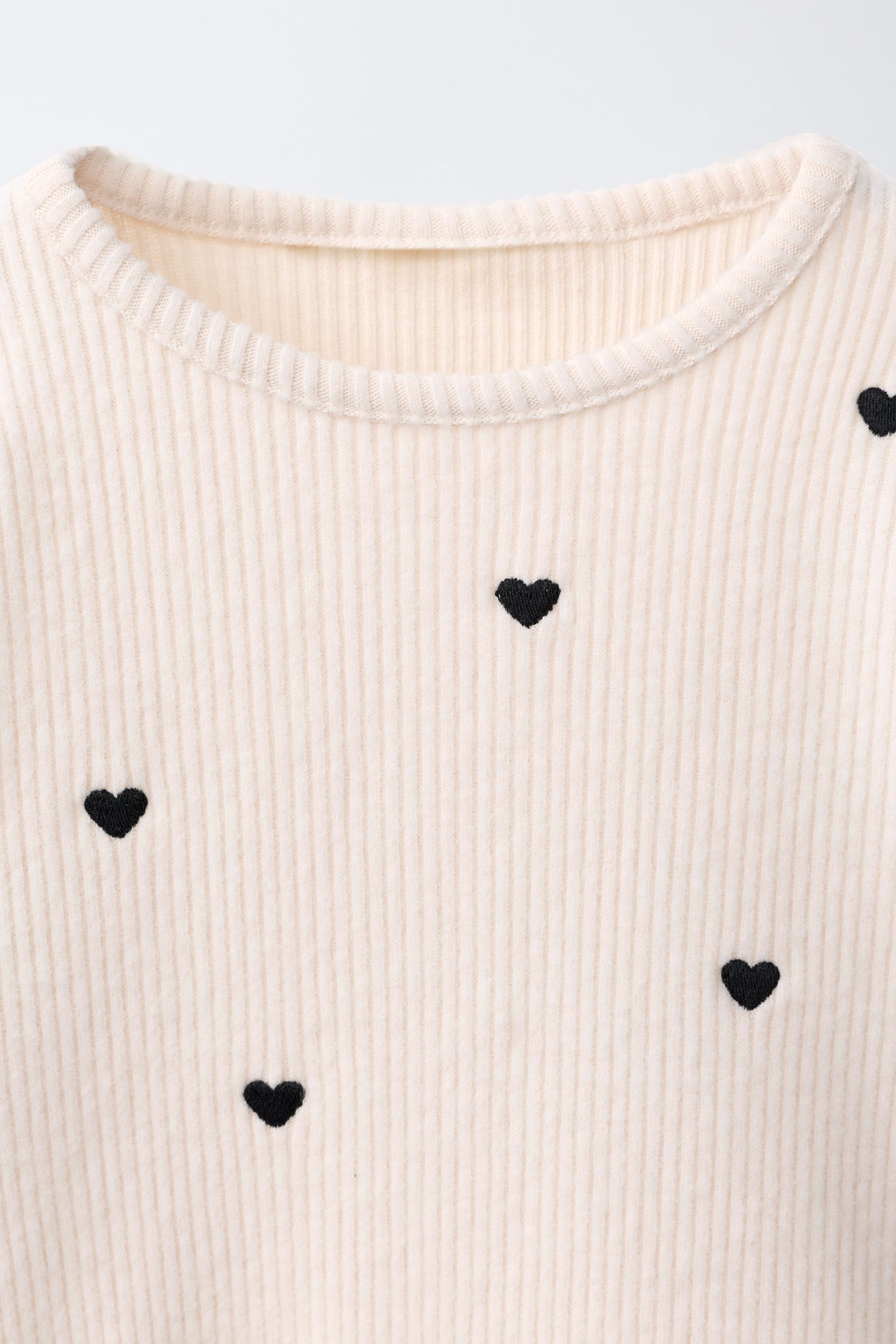 SOFT TOUCH EMBROIDERED HEART T-SHIRT
