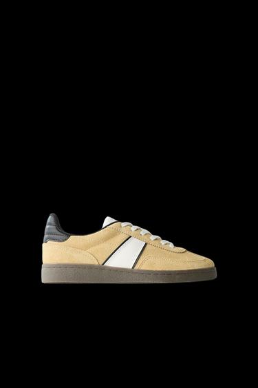 BAMBA PIEL - Mostaza de Zara