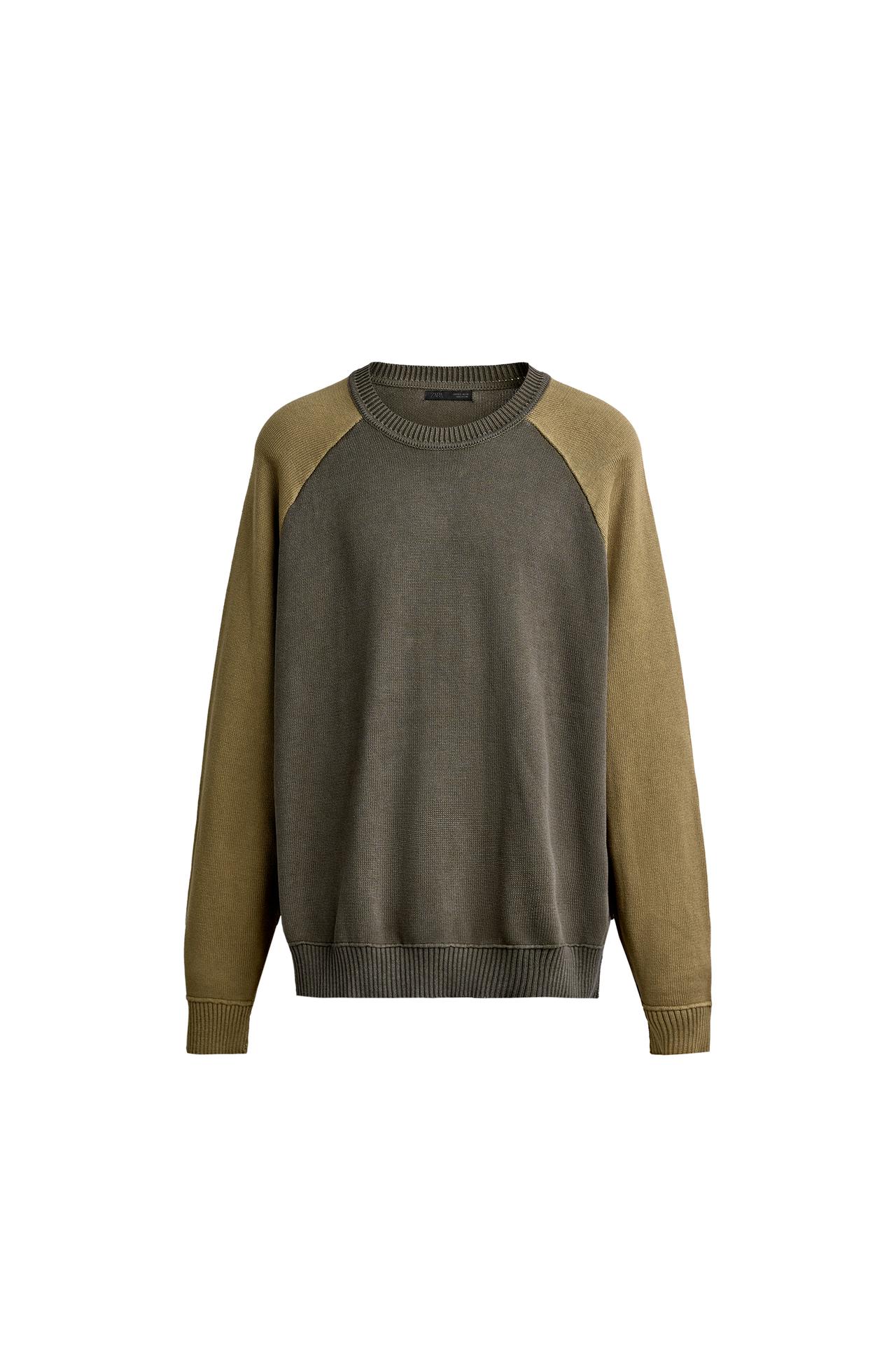 СВИТЕР RELAXED FIT COLOR BLOCK