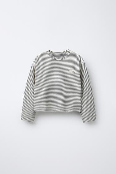 STRIPED T-SHIRT WITH BENSIMON ® X ZARA LABEL - Ecru by Zara