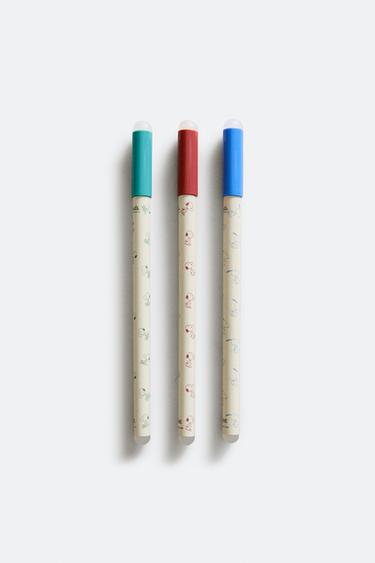 SET OF CHILDREN'S PEANUTS™ ERASABLE PENS (SET OF 3) - Multicoloured by Zara