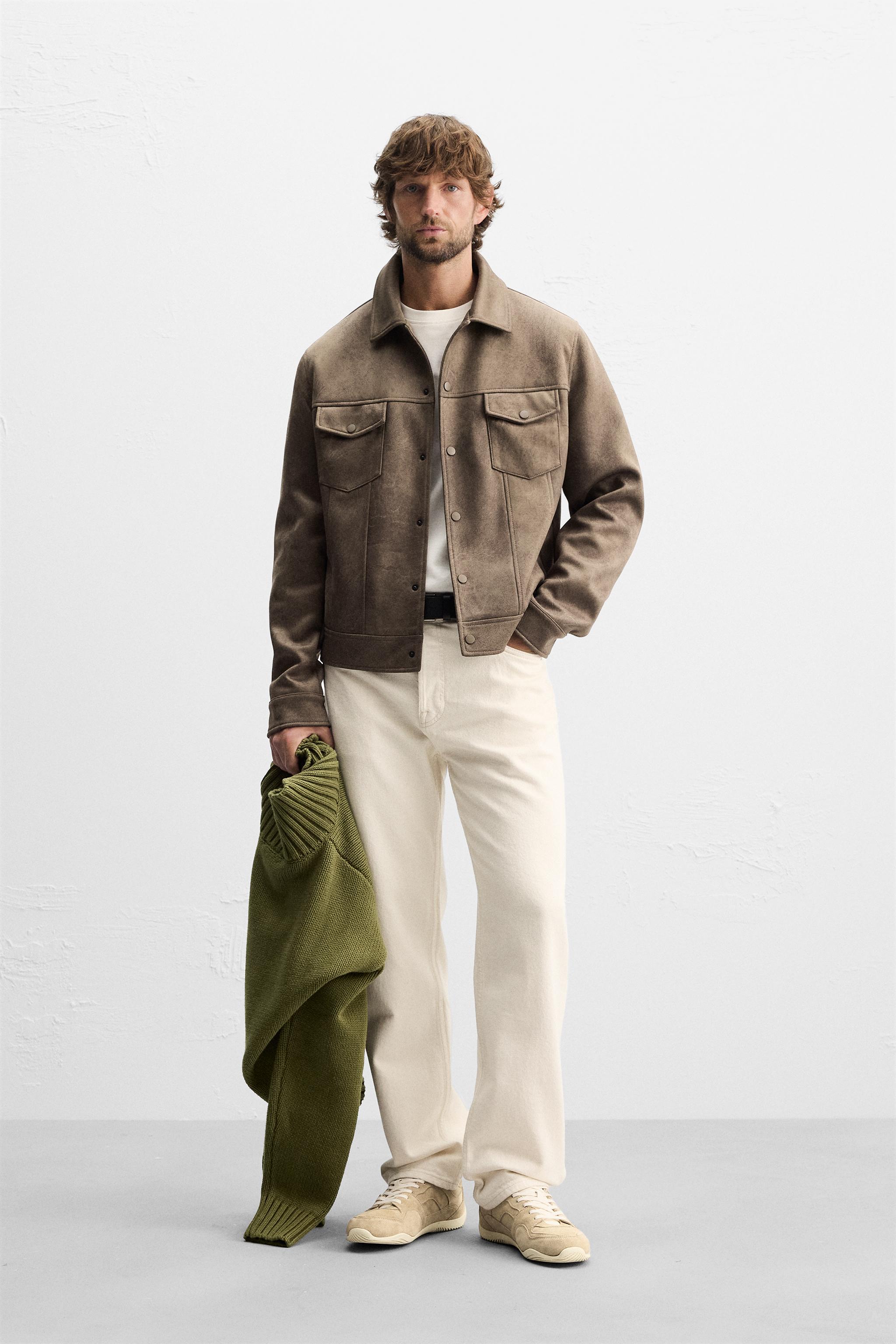 Men s Beige Jackets ZARA United States