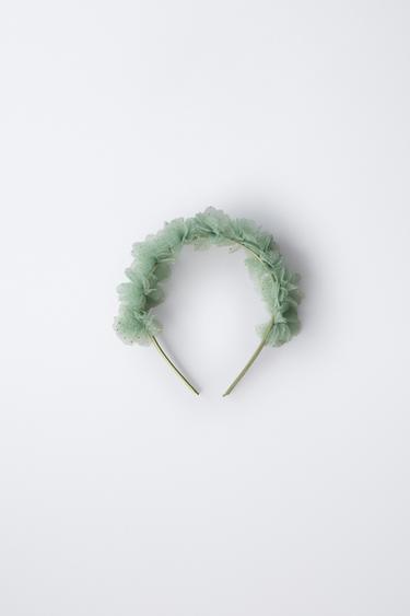 WOODLAND FAIRY COSTUME HEADBAND - Light green by Zara - Image 1