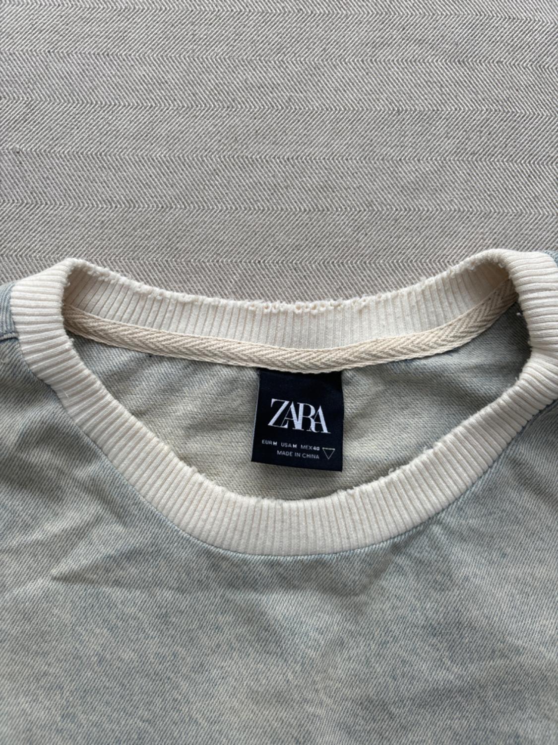 CROPPED DENIM SWEATSHIRT - Image 4