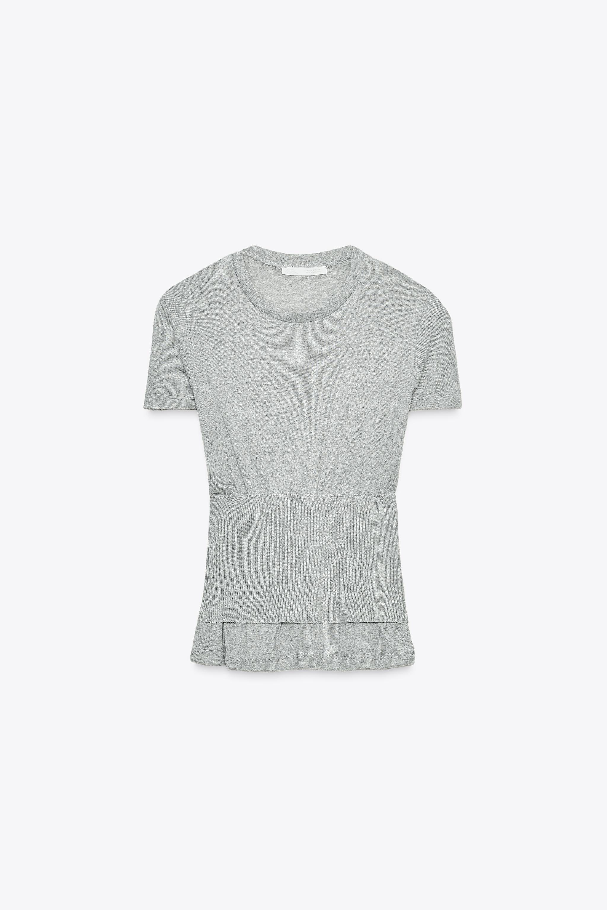 T-SHIRT DOUBLE CORSAGE EN TRICOT