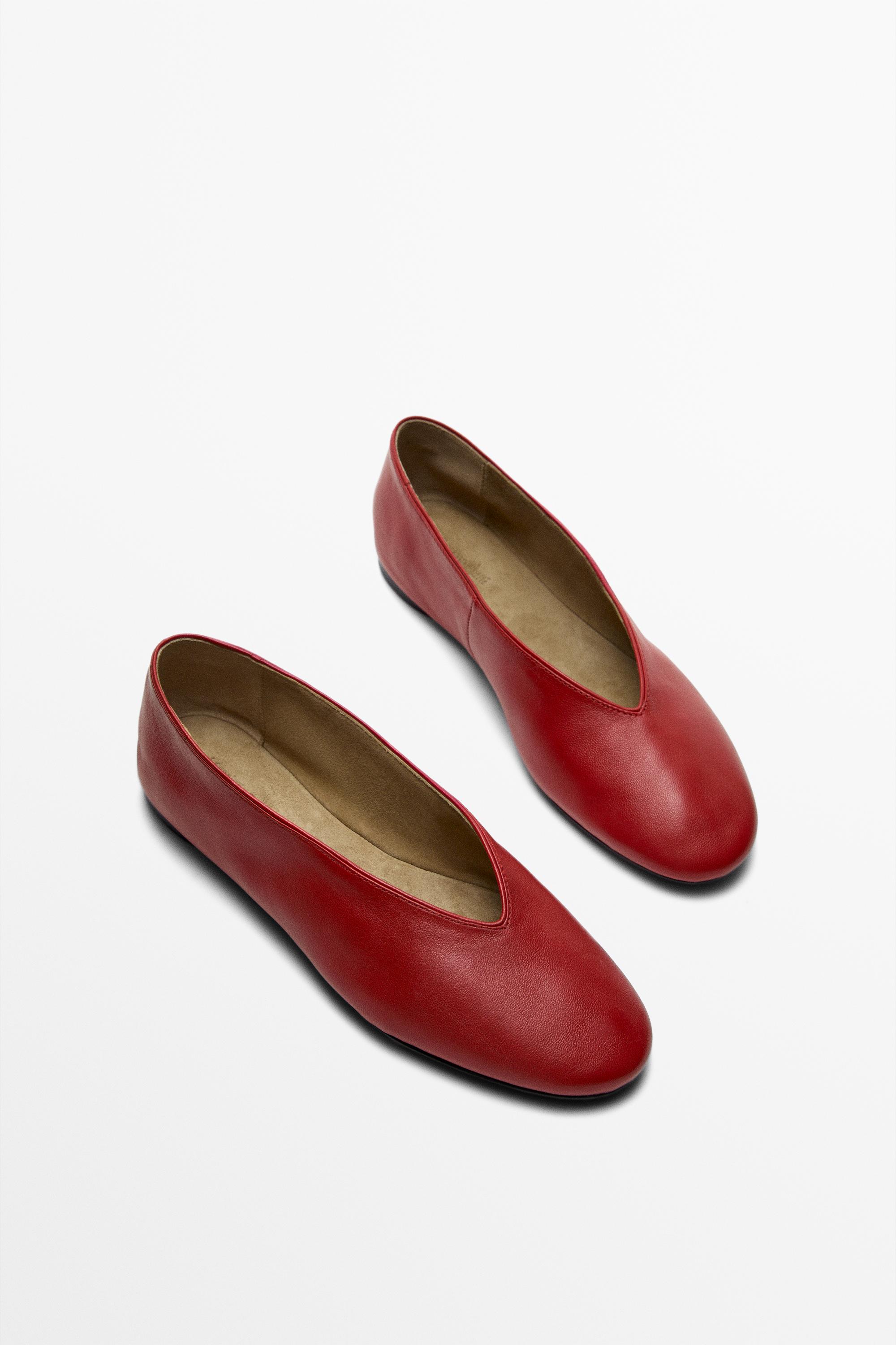 Soft leather ballerinas