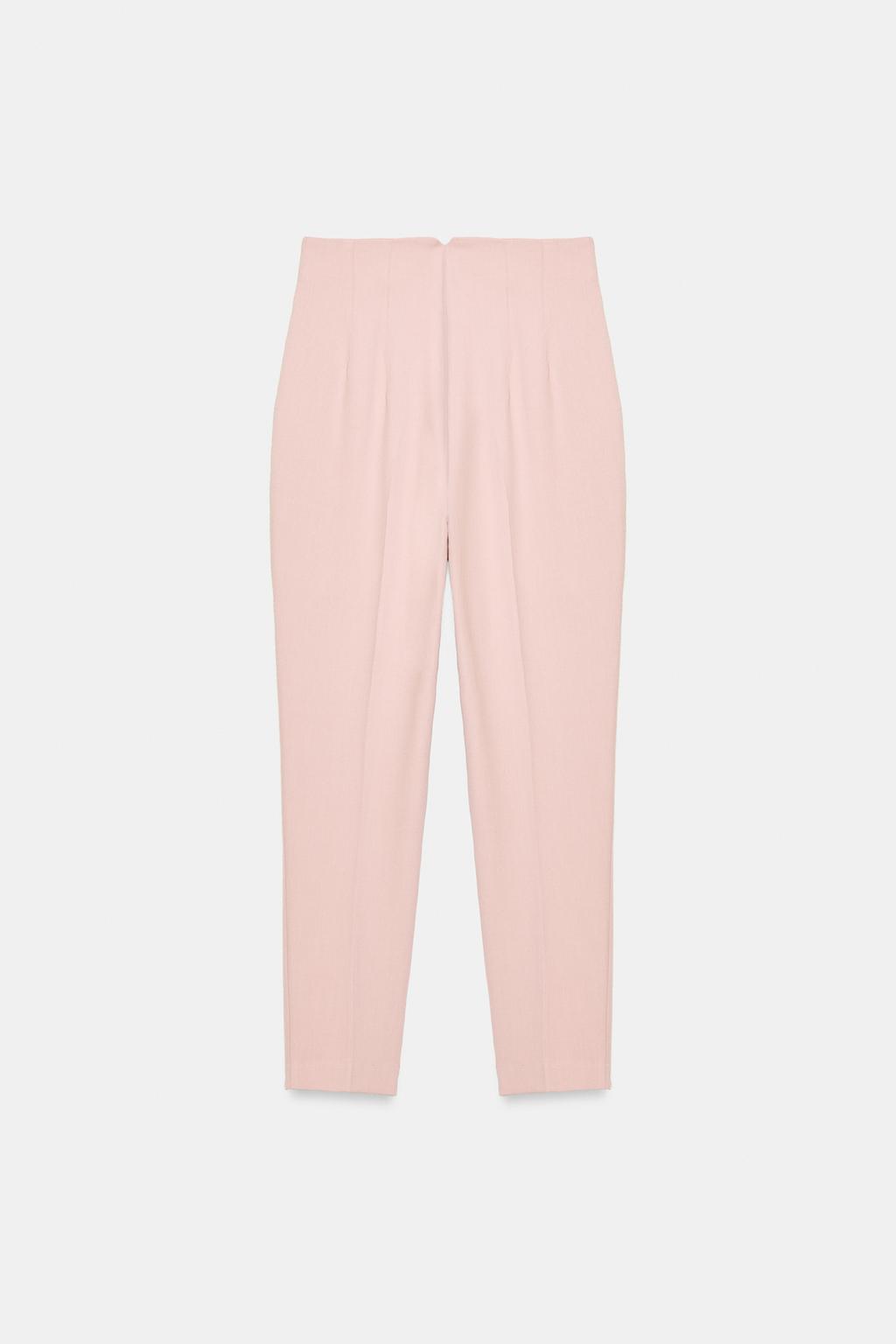 HIGH-WAISTED ANKLE PANTS - image 2