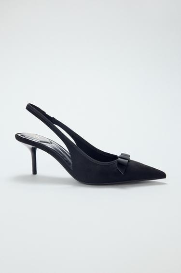 TACÓN TEJIDO LAZO - Negro de Zara