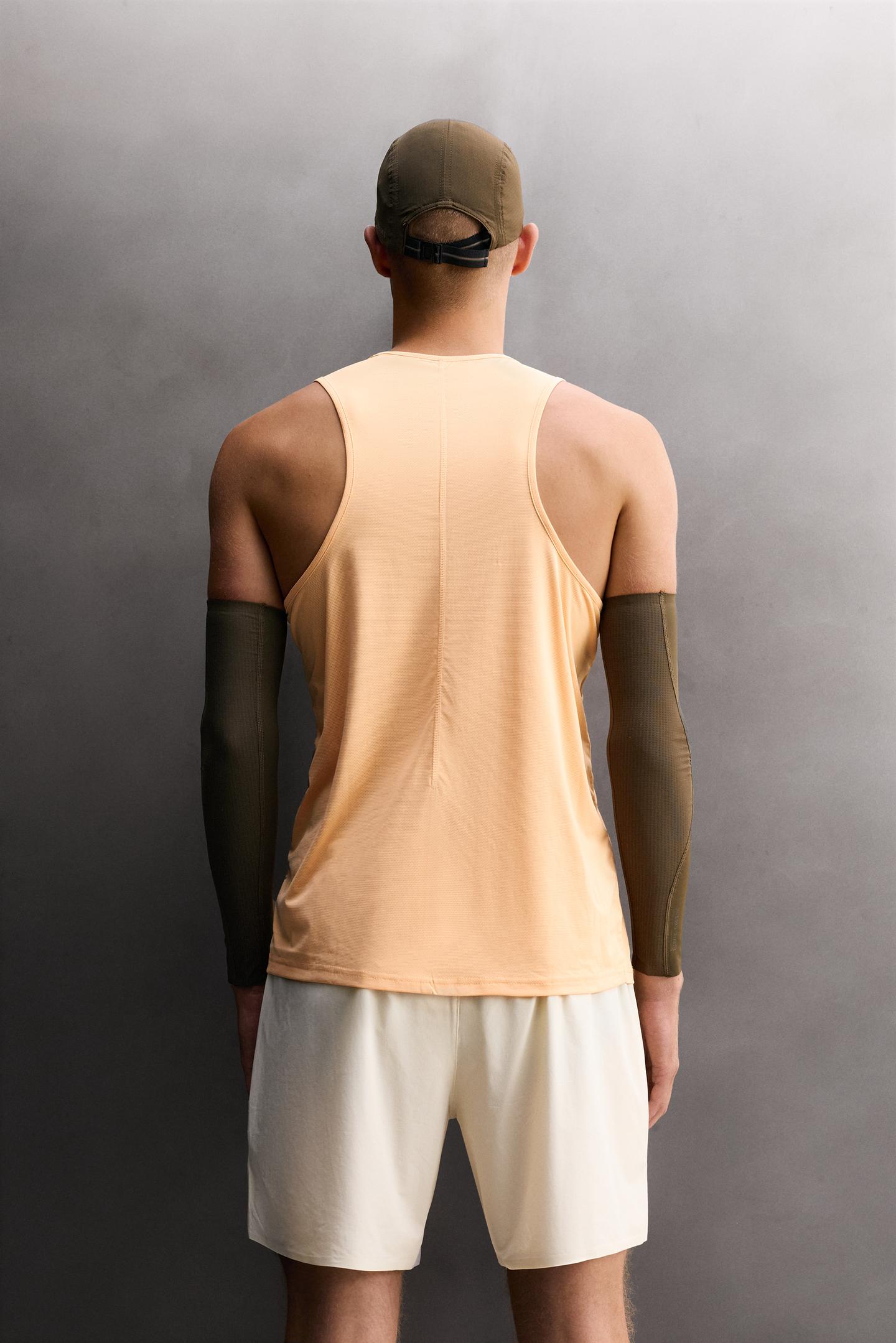 Мужской топ Zara Lightweight Running, цвет: Оранжевый — фото 3