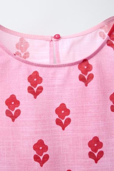 FLORAL PRINT BLOUSE - Pink by Zara - Image 2