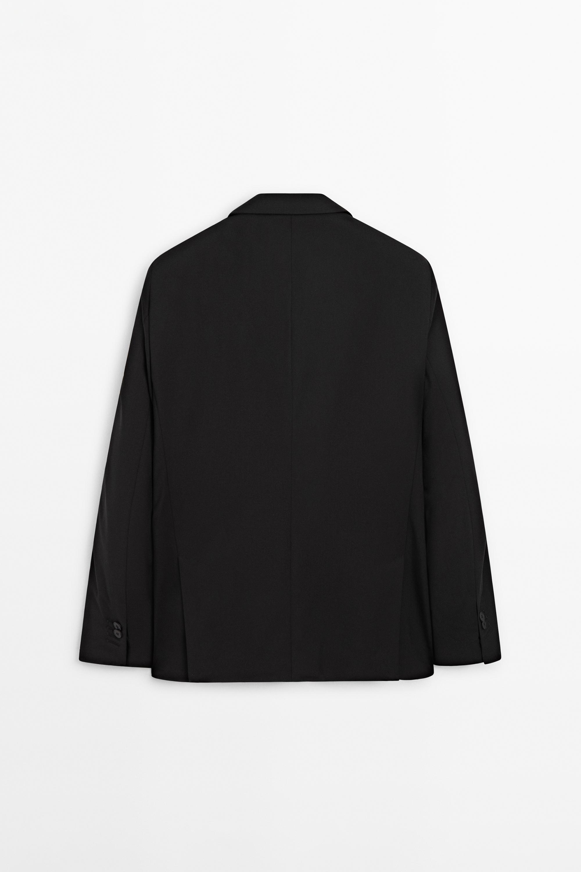 100% cool wool suit blazer