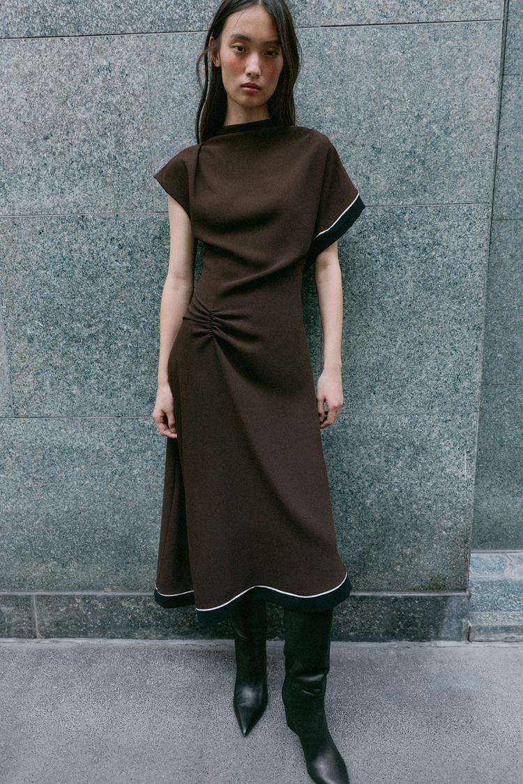 ASYMMETRIC MIDI DRESS