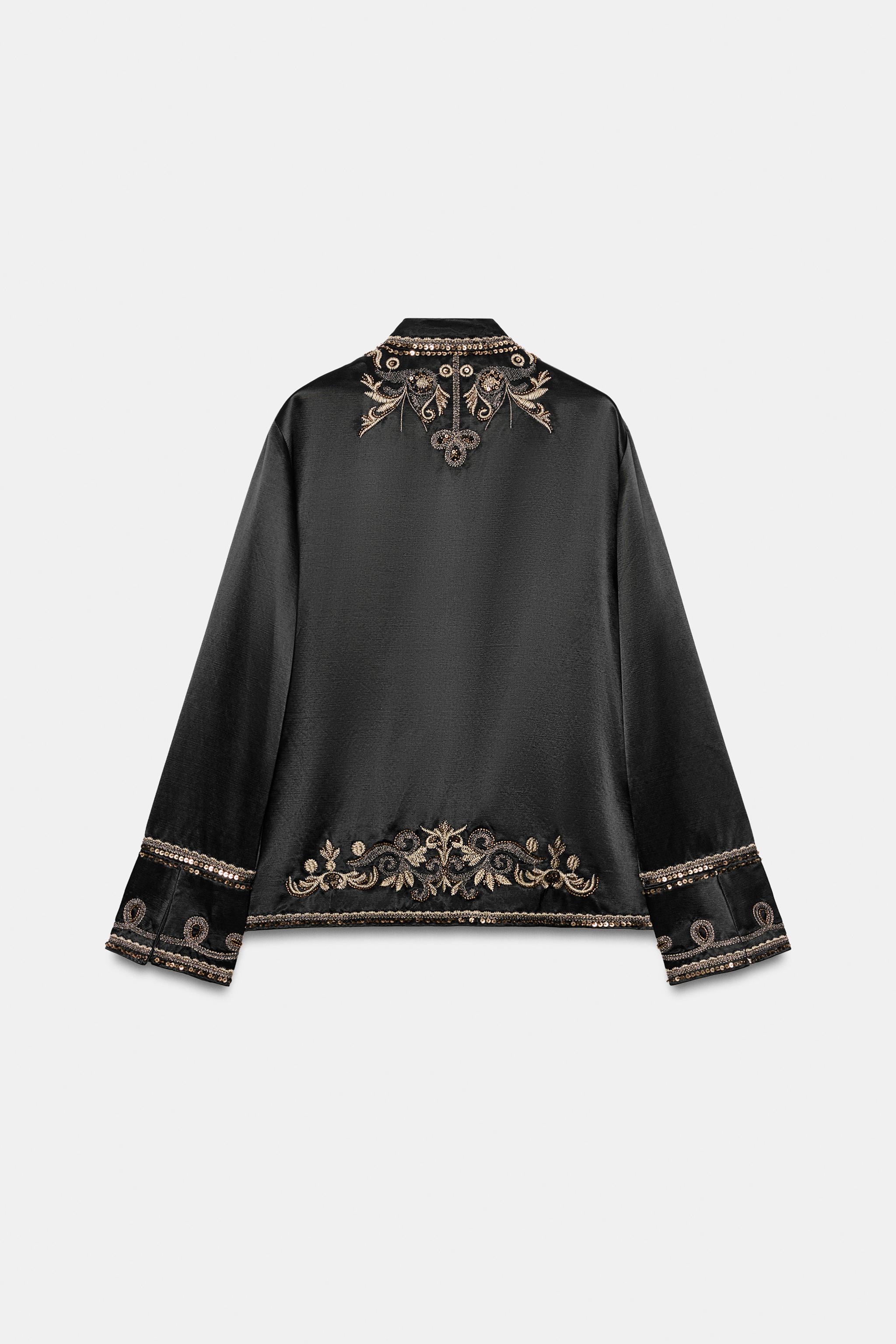 ZW COLLECTION EMBROIDERED FROG FASTENING JACKET