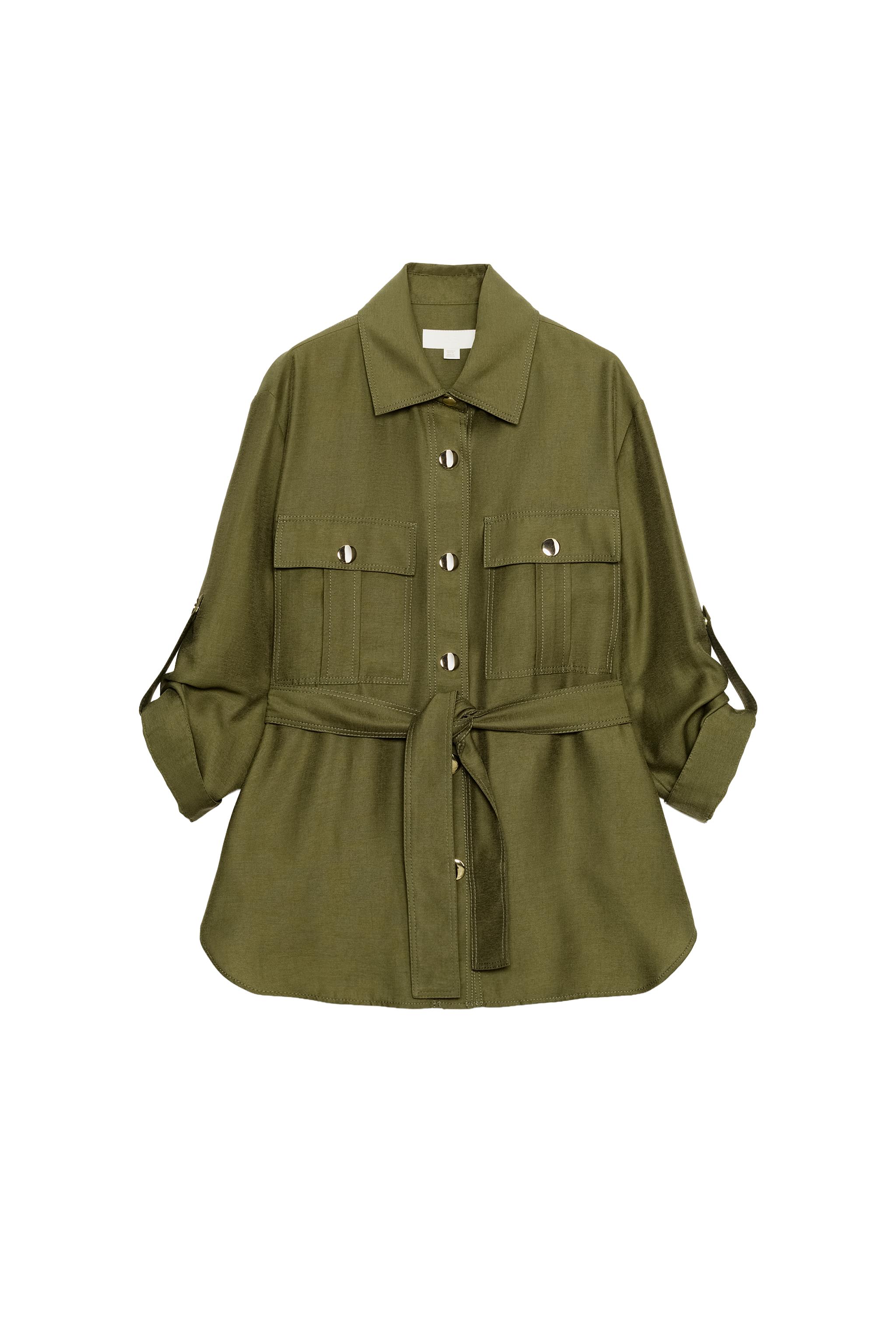 VESTE SAFARI À CEINTURE