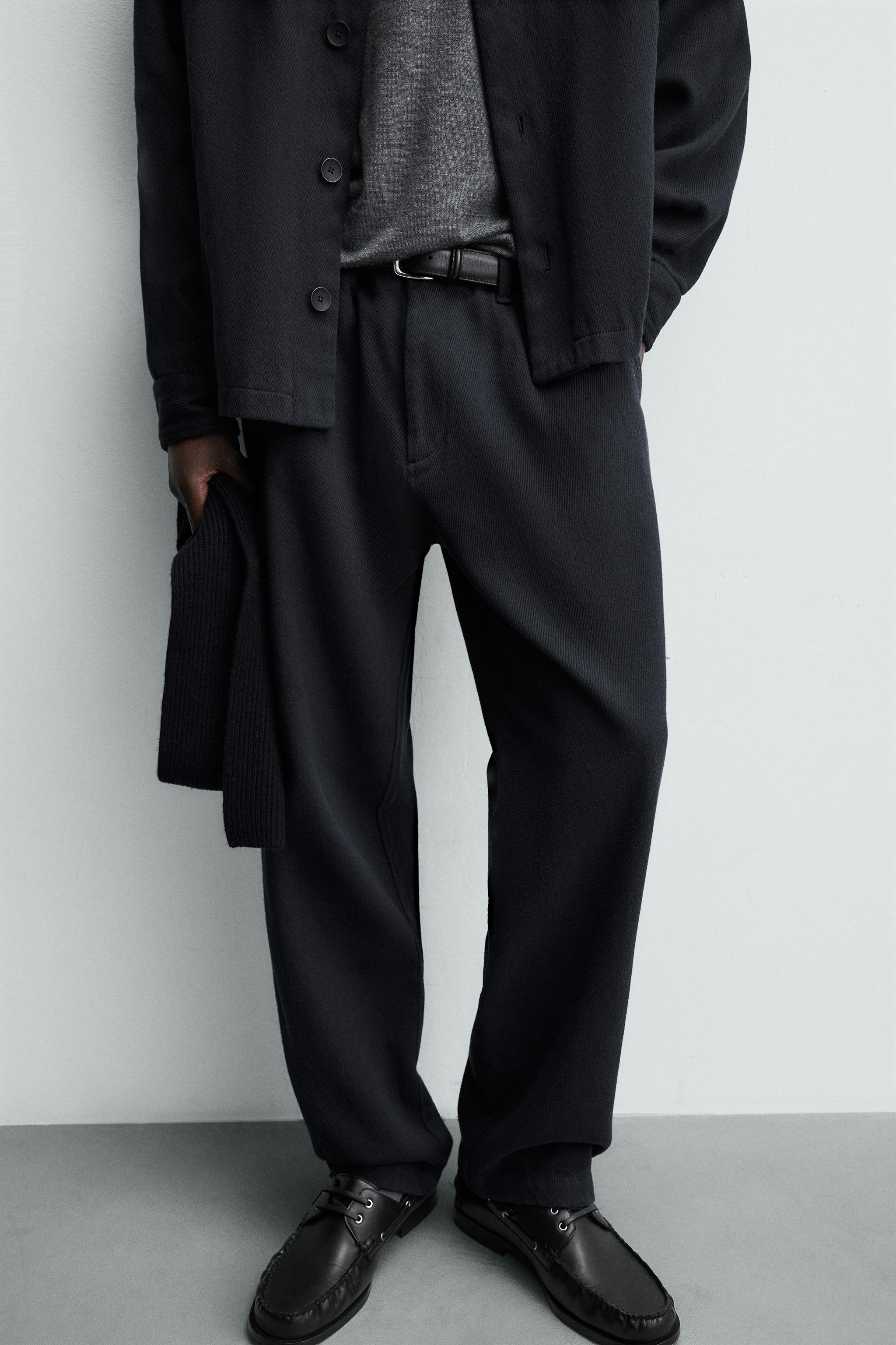 REGULAR FIT TWILL PANTS