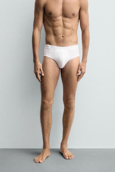 BASIC BRIEFS 3-PACK - White by Zara - Image 1