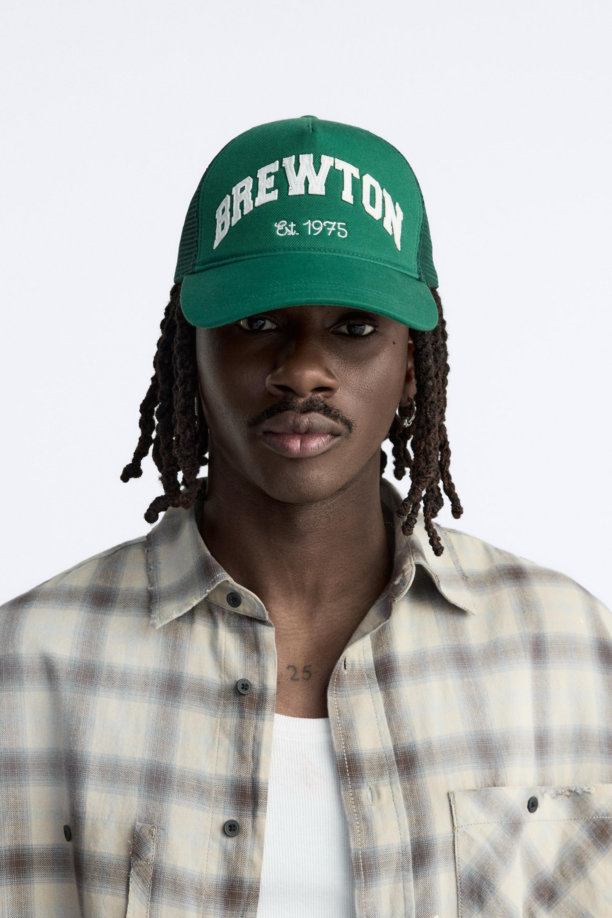 RAISED TEXT CAP Green ZARA Canada