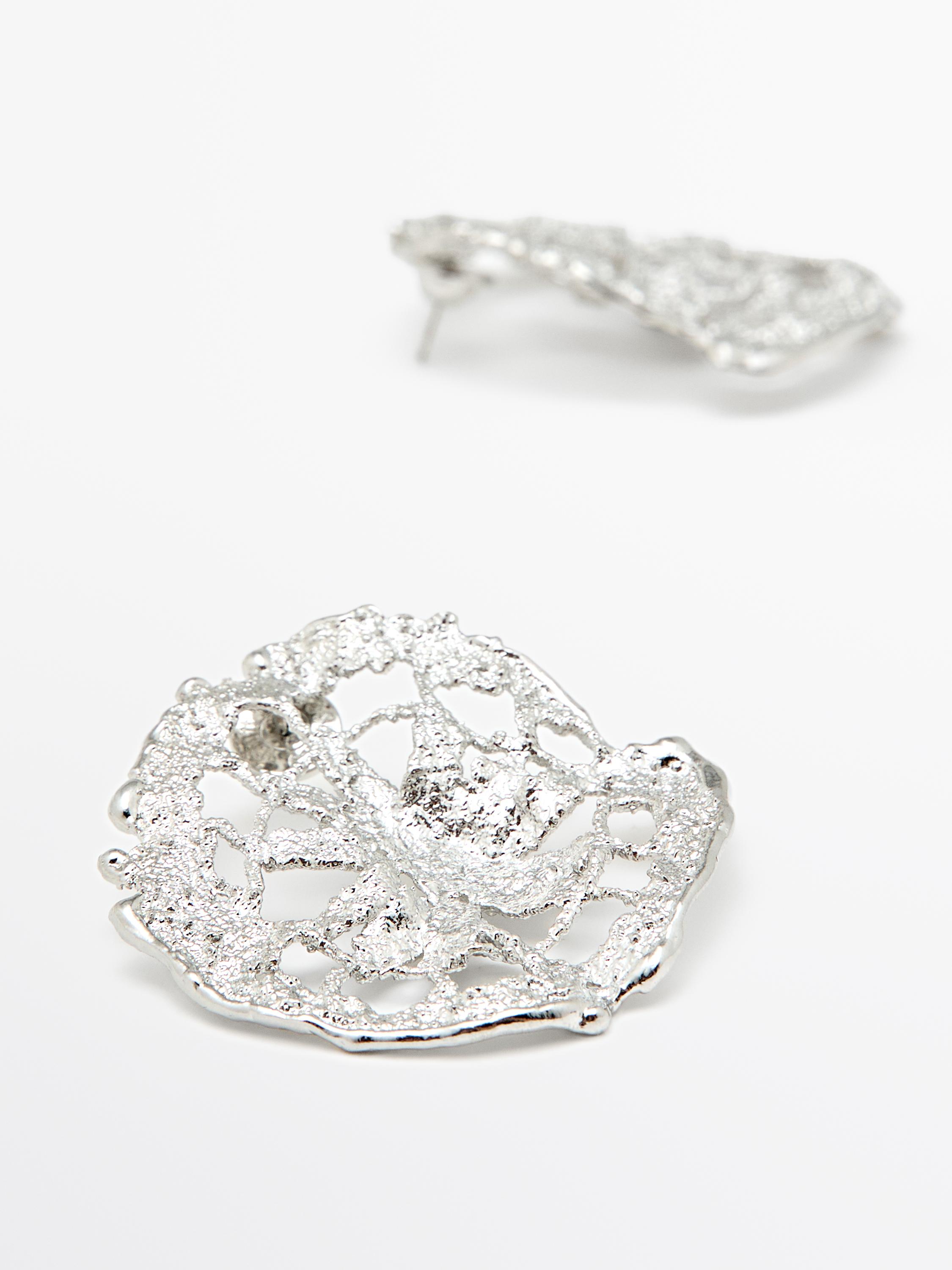 Boucles d’oreilles circulaires dentelle