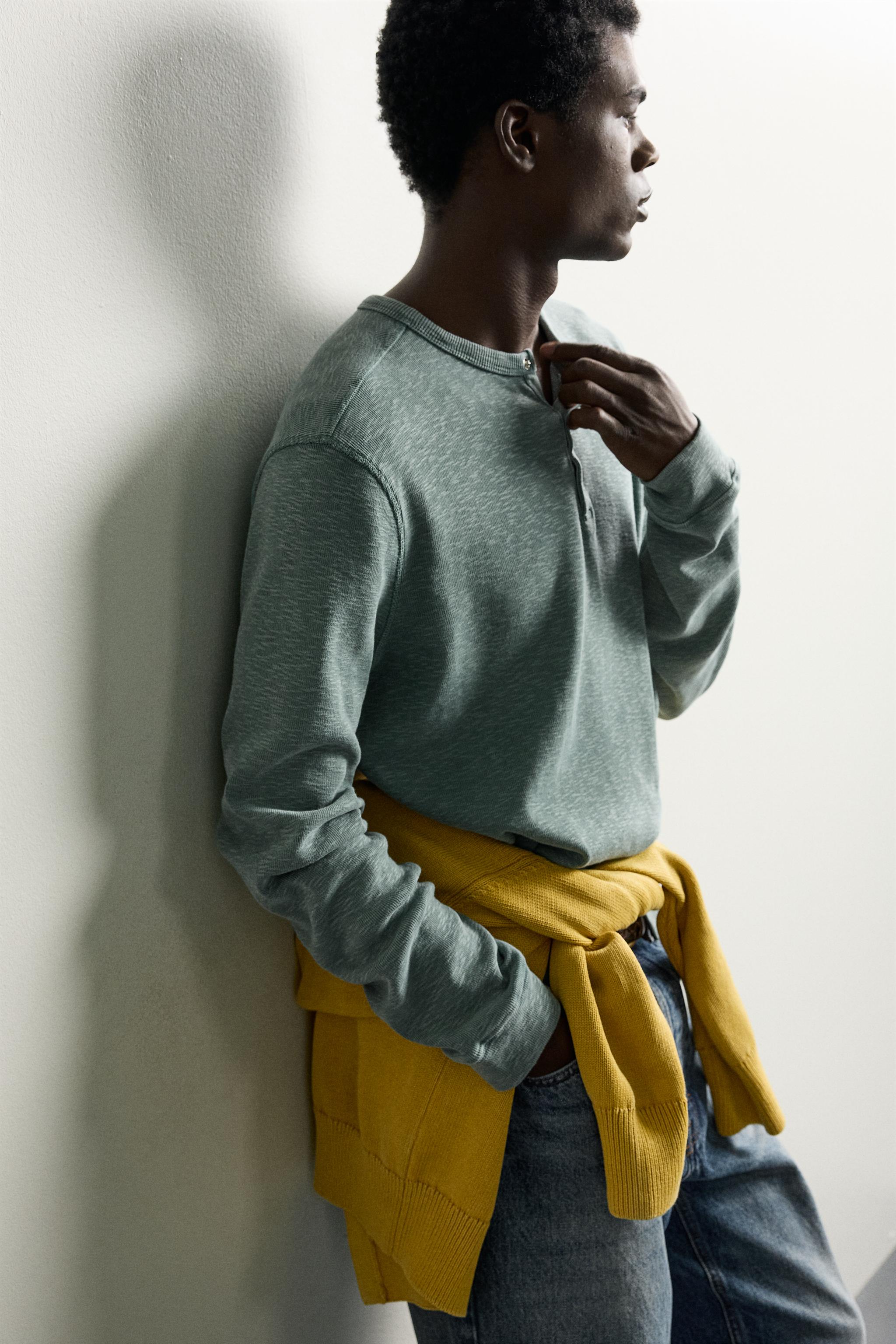 RELAXED-FIT HENLEY T-SHIRT