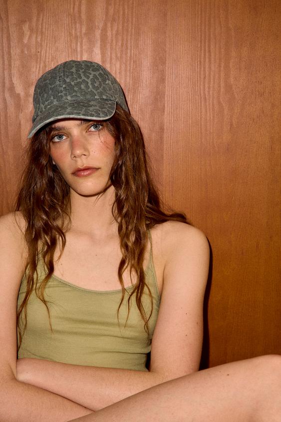 ANIMAL PRINT TWILL CAP from Zara - $25.90