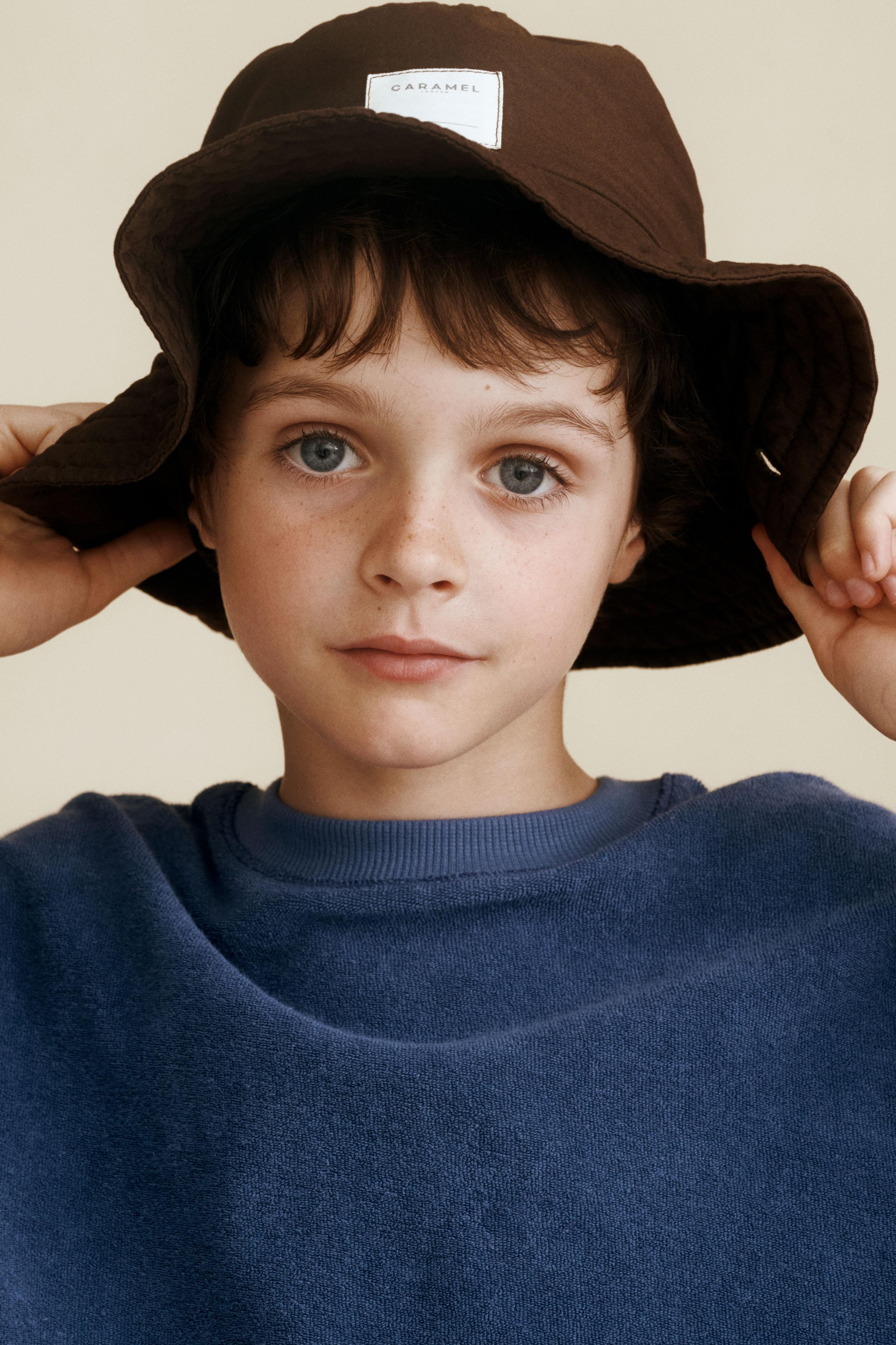 BUCKET HAT CREATED BY CARAMEL LONDON X ZARA — Brown