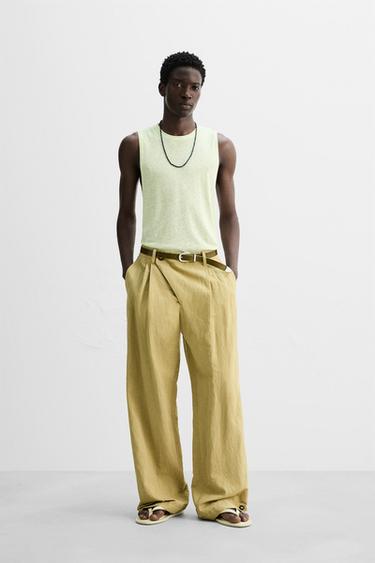 LIGHTWEIGHT KNIT TANK TOP - Ecru by Zara