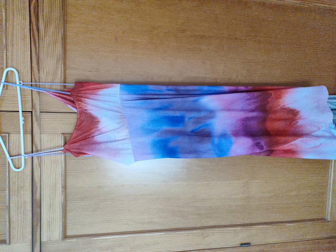 PRINTED DRAPED DRESS - Image 3