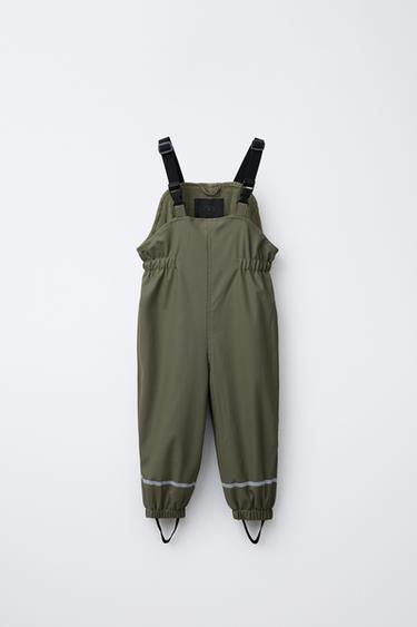 RUBBERISED WATER RESISTANT JUMPSUIT - Khaki by Zara