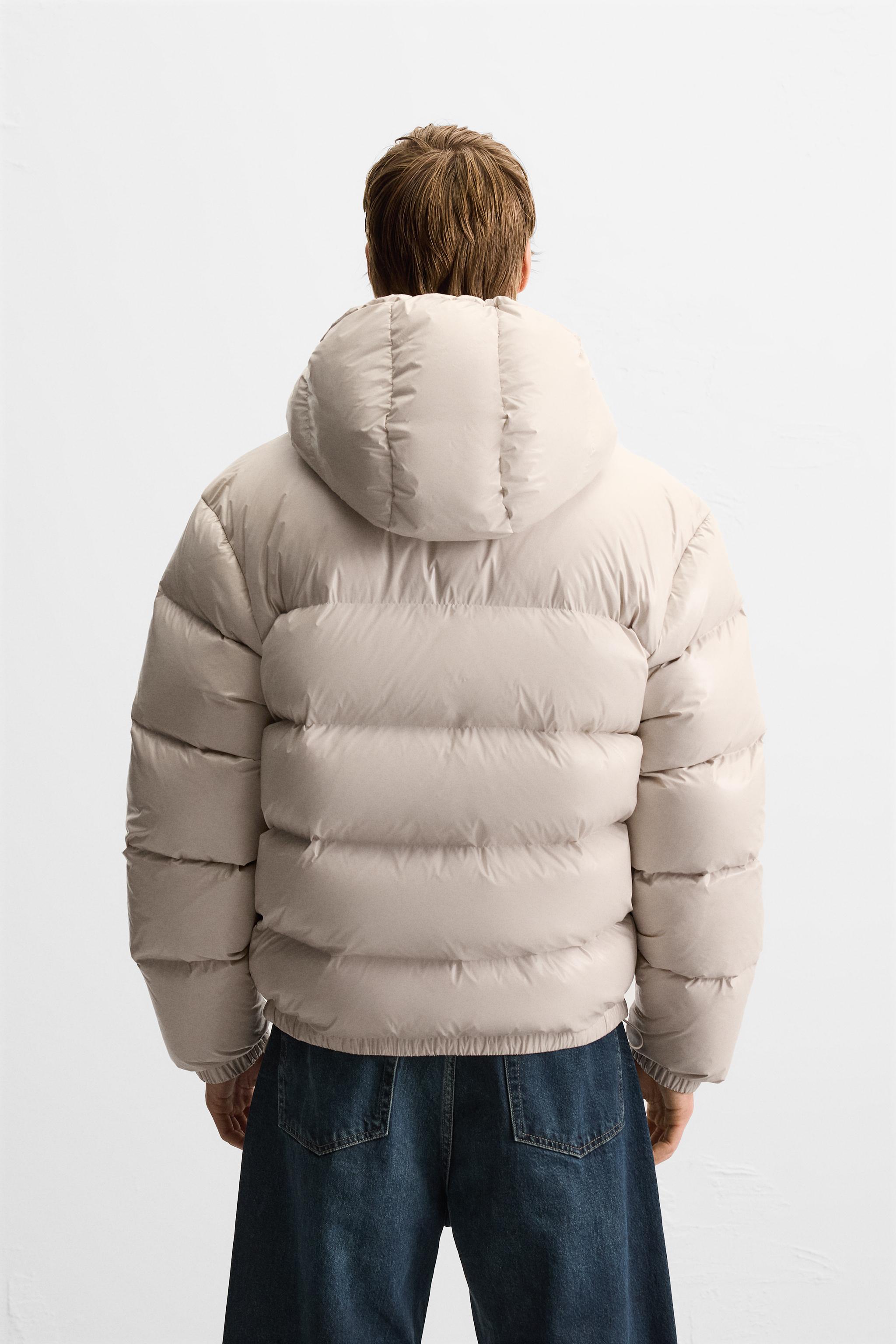 100% FEATHER FILL PUFFER JACKET - Black | ZARA United States