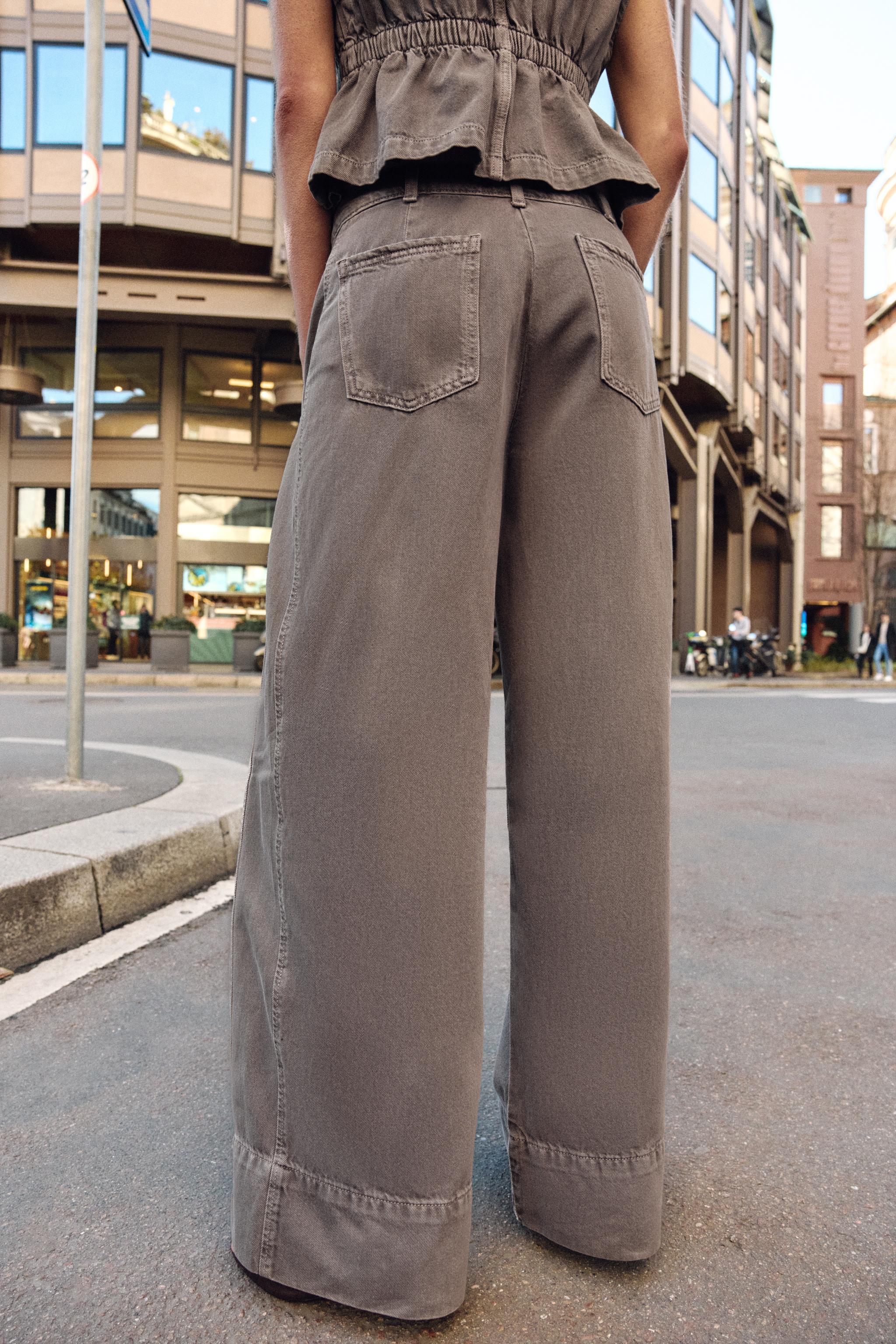 Z1975 MID-RISE WIDE LEG JEANS WITH DARTS