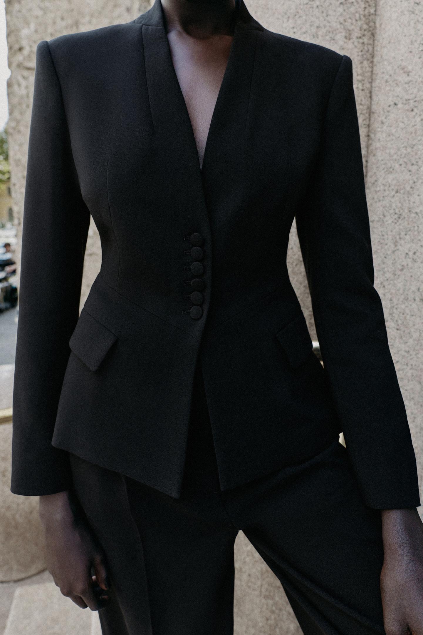 Женские комплекты Zara Peplum Blazer and Straight Pants Suit — фото 3