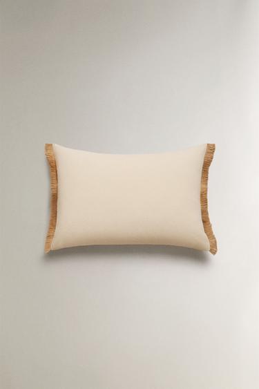 FRINGED CUSHION COVER - Ecru by Zara - Image 2